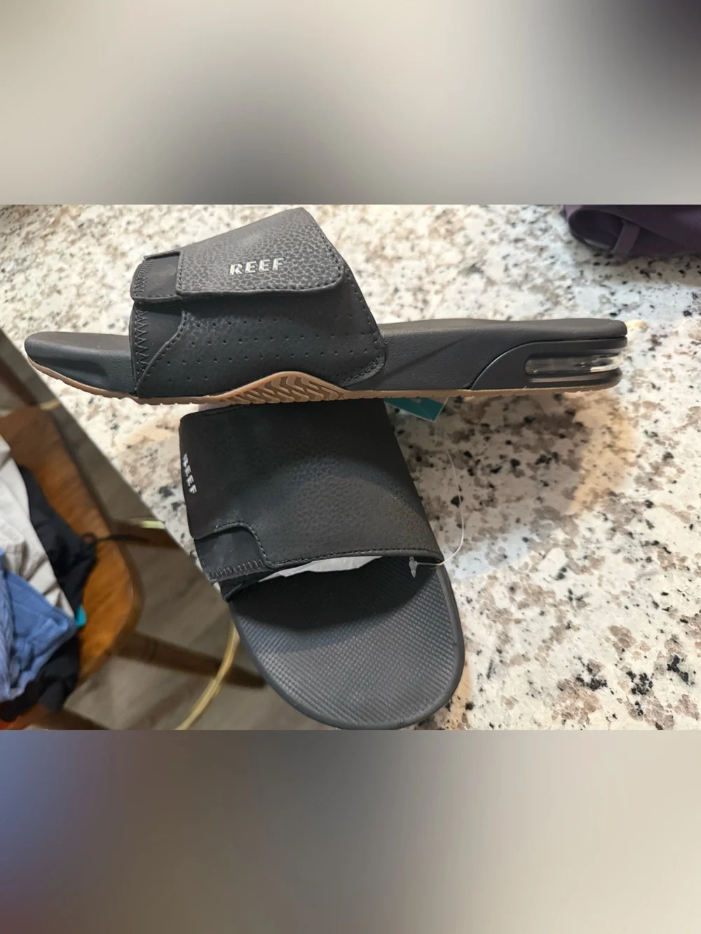 Reef Black Men's Slide Sandals